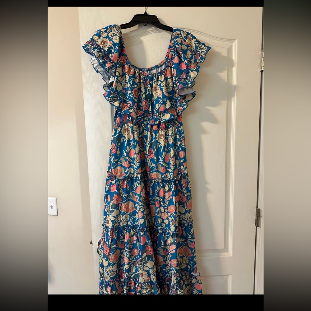 Floral Ruffle Maxi Dress